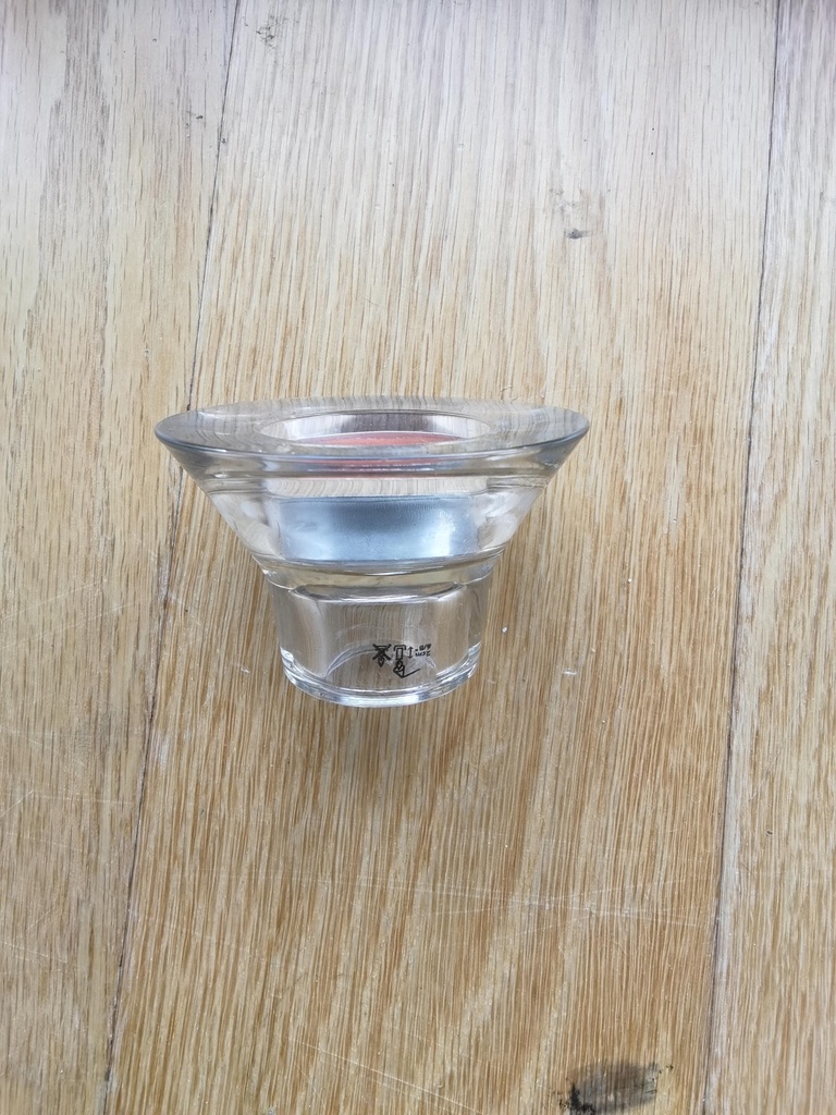 Base vidro vela + vela