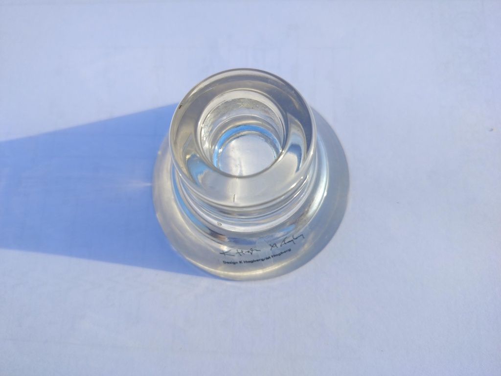 Base vidro vela + vela