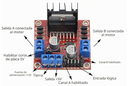 L298N pcb controlador de motor