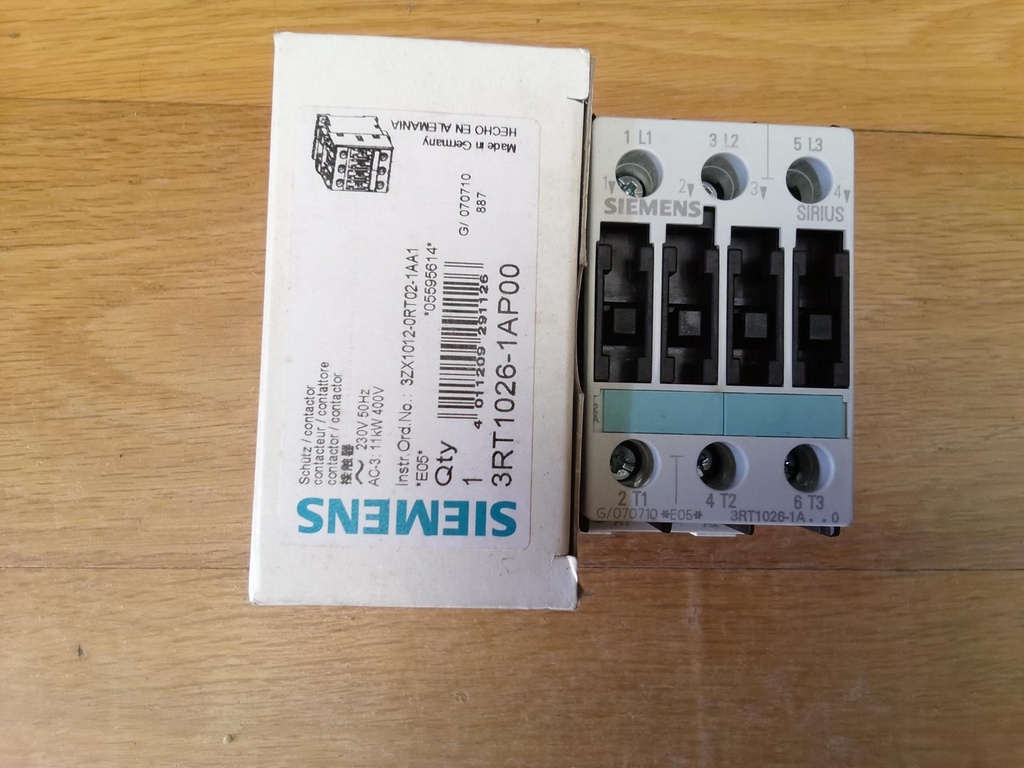Contactor 230V Siemens 3RT1026-1AP00