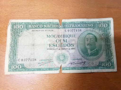 Nota de 100 escudos 1961